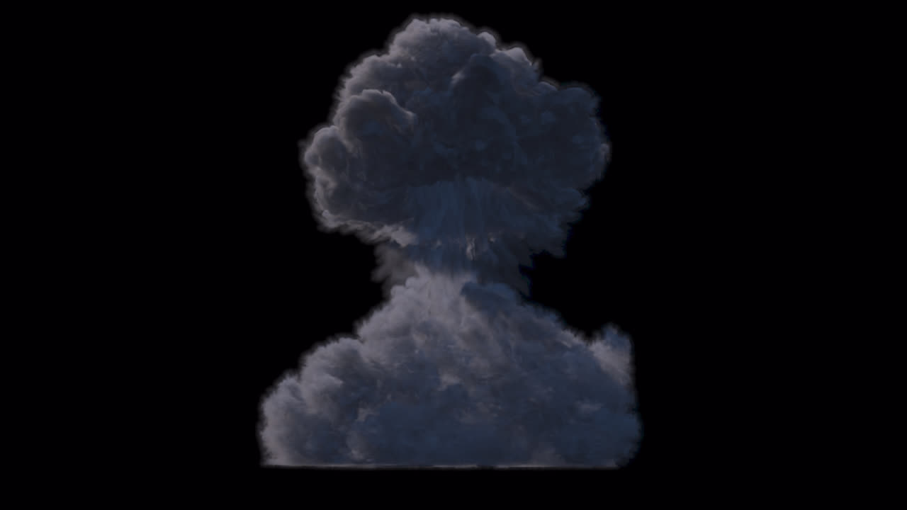 nube de humo de explosión