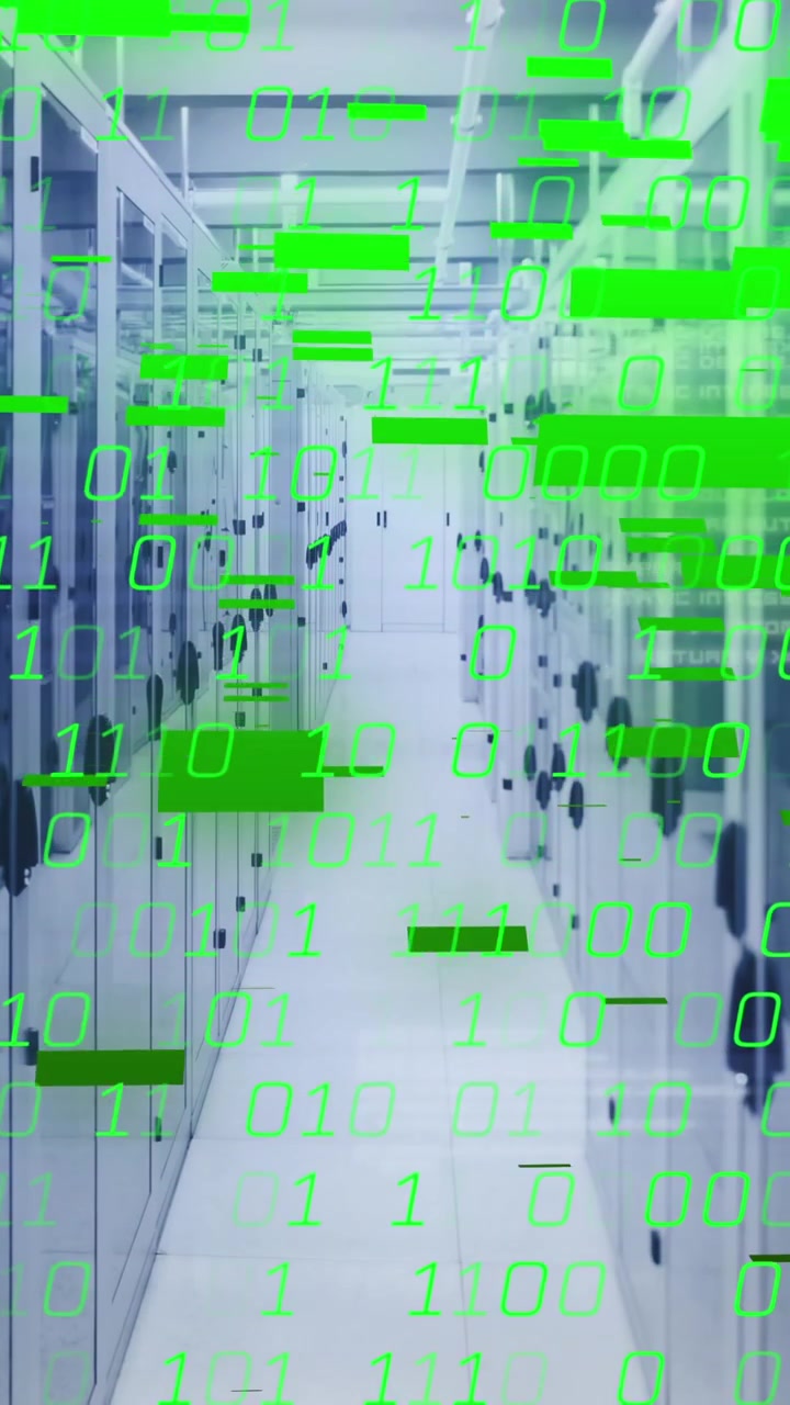 Animation of data processing over computer servers