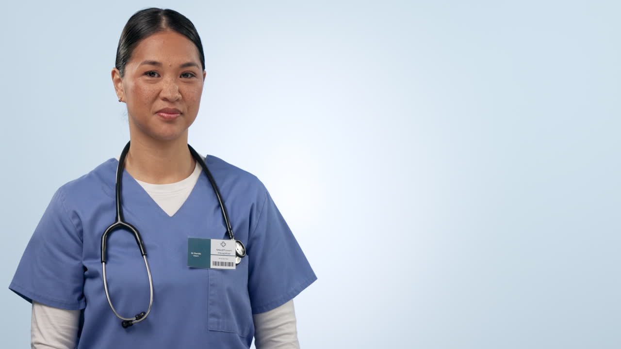 조언, 얼굴과 여자 또는 간호사가 가리키는