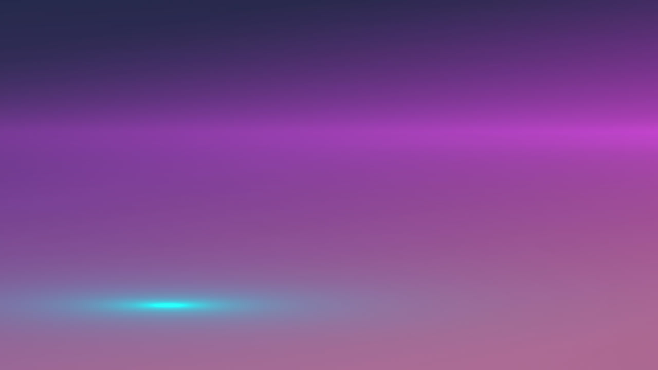 Animation of glowing spots moving horizontally on purple background