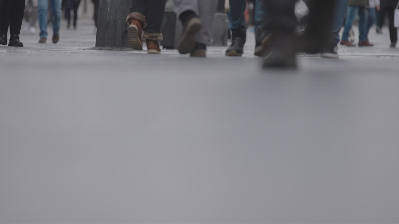 도시 거리에서 는 사람들