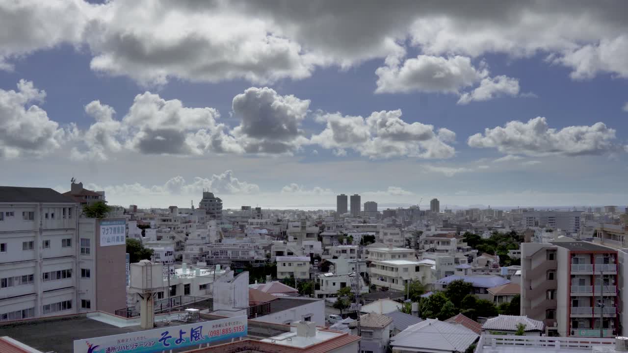 Cityscape under a Cloudy Sky