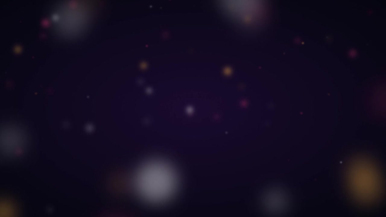 Abstract Background with Floating Soft Glowing Particles