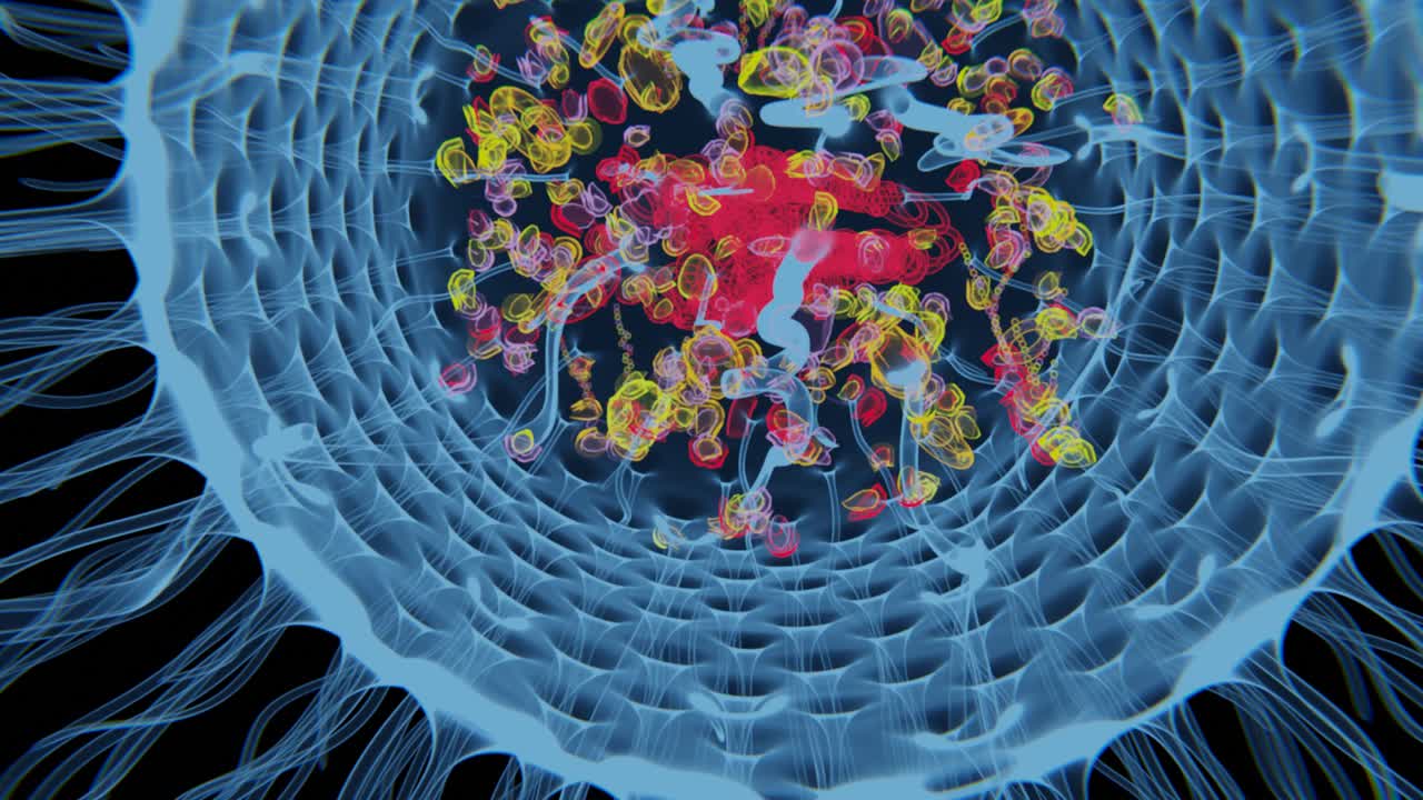 ANATOMY OF BACTERIA CELL STRUCTURE VIDEO in 4K