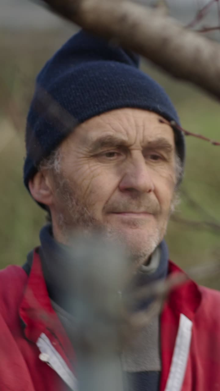 Portrait of an Elderly Man Outdoors