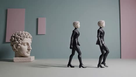 figuras abstractas en movimiento