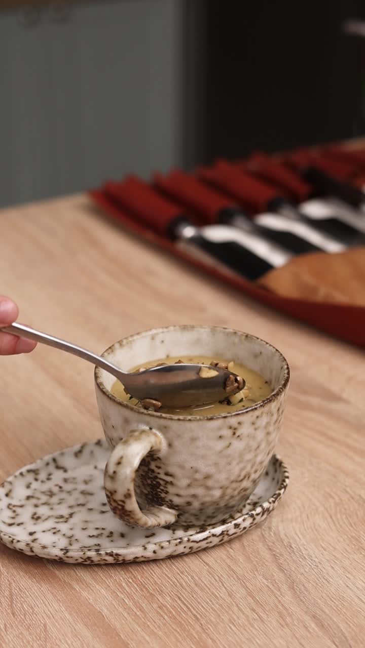 크리미한 버섯 수프