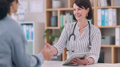 Medicine,-tablet-and-doctor-shaking-hands