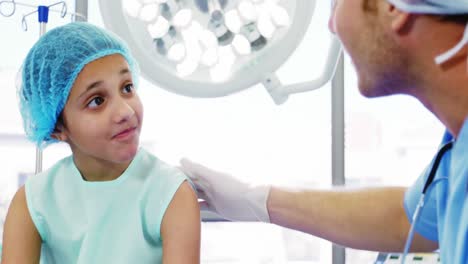 doctor examining a patient