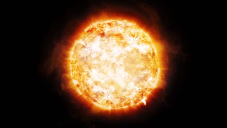 animation of coronal emissions and prominences on the sun in space