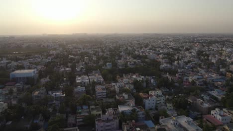 a lovely sunrise was seen in a chennai neighborhood