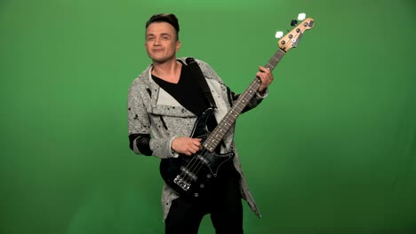 man playing guitar