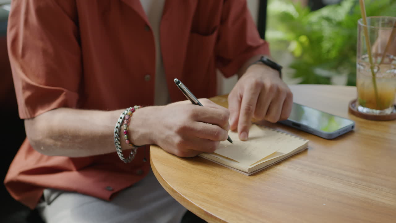 Colleagues Having Conversation in Cafe