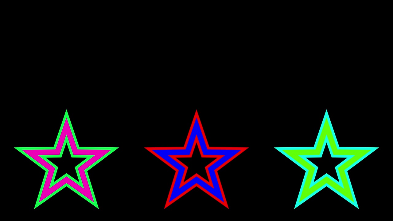 Shape animation star spreading motion graphics