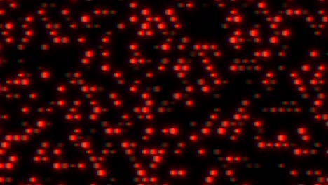puntos digitales rojos abstractos de neón con efecto de ruido