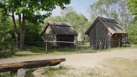 old fisherman village at the baltic sea