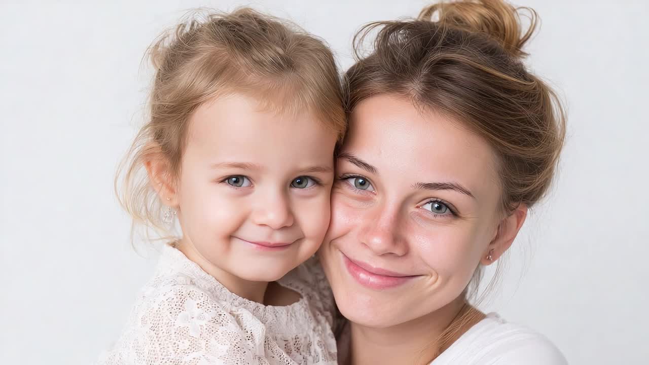 Mutter und Tochter teilen einen freudigen Moment miteinander