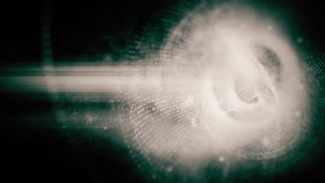 simulación de matriz de datos futuristas