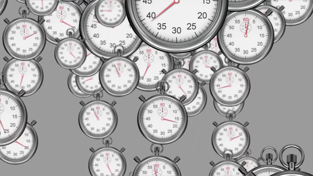 Stopwatches falling