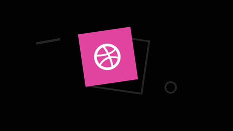 pink square logo icon