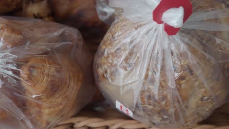 baked goods in plastic bags