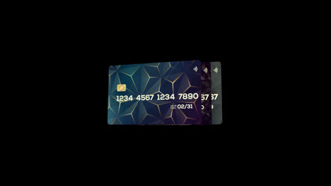 Kreditkarte-Bankkarte-Für-Online-Zahlung-Bargeldabhebung-Animationsvideo-Transparenter-Hintergrund-Mit-Alphakanal.