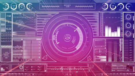 Animation-Des-Bildschirms-Mit-Statistikaufzeichnung-Und-Datenverarbeitung