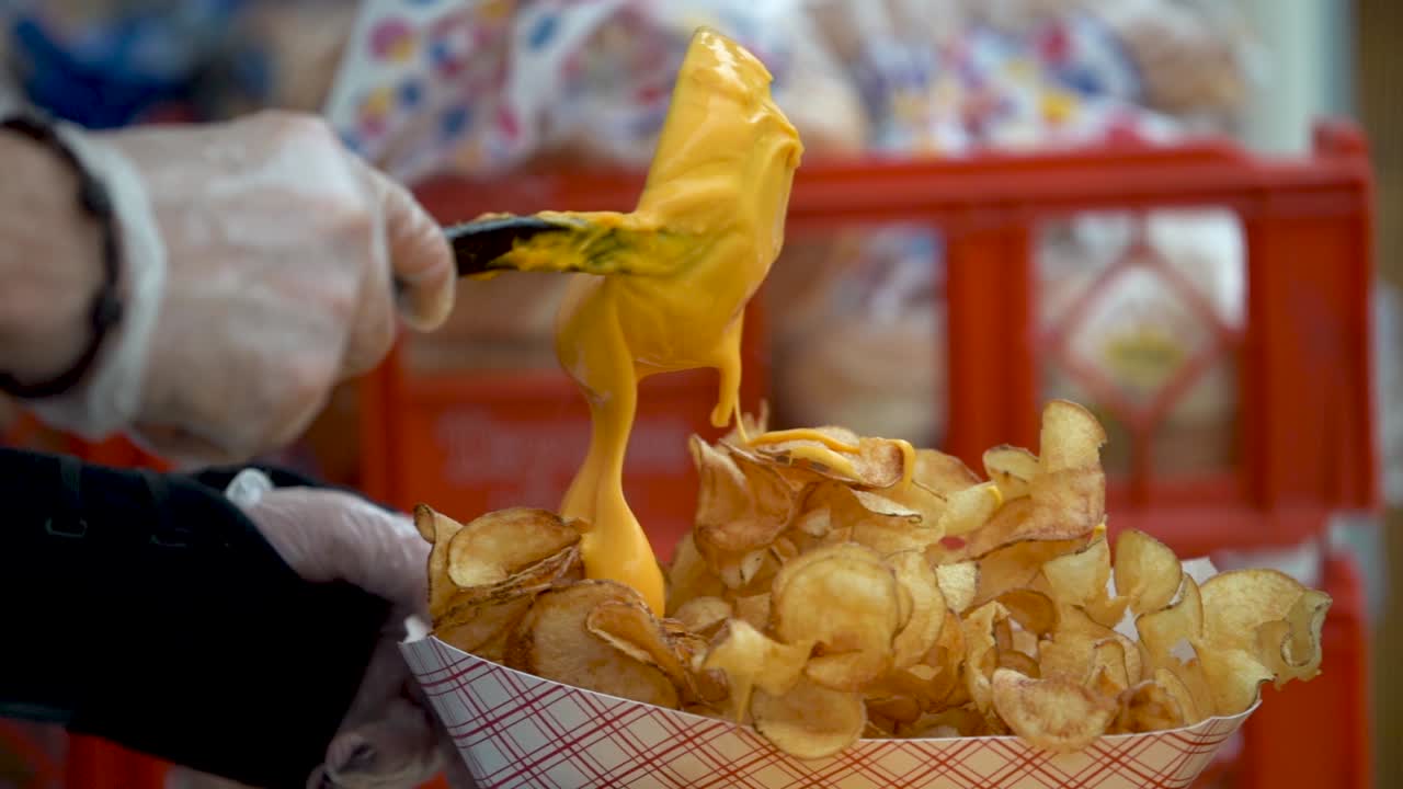 Cheese Fries with Potato Chips