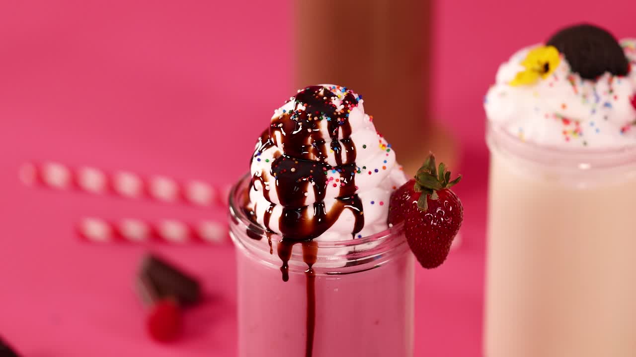 Deliziosi frullati con topping