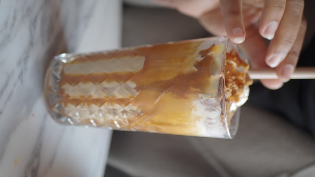 Caramel Iced Coffee Drink