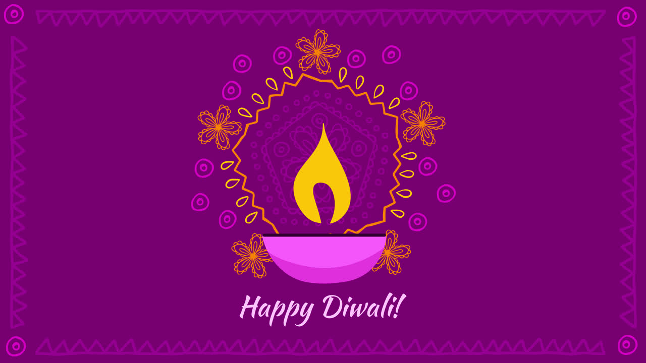 Happy Diwali Greeting Card