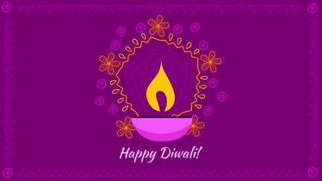 feliz tarjeta de felicitación de diwali