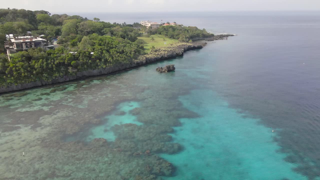 impresionantes vistas de los corales en la playa de la bahía oeste, roatán