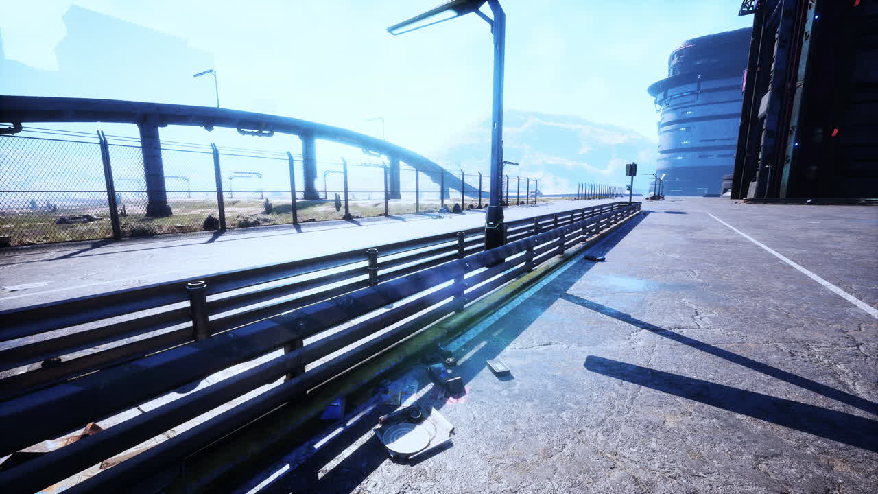 도시 의 포스트 아포칼립스 풍경