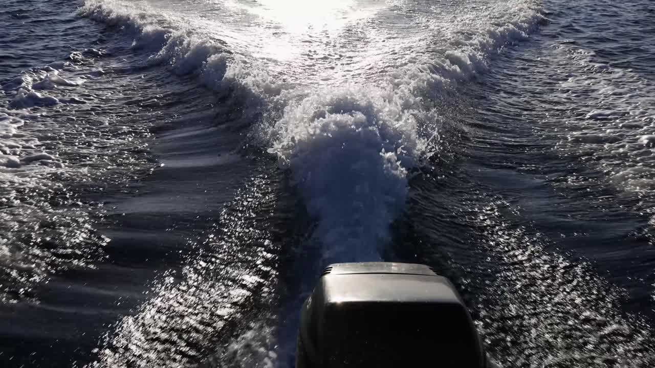 Wake of a Boat