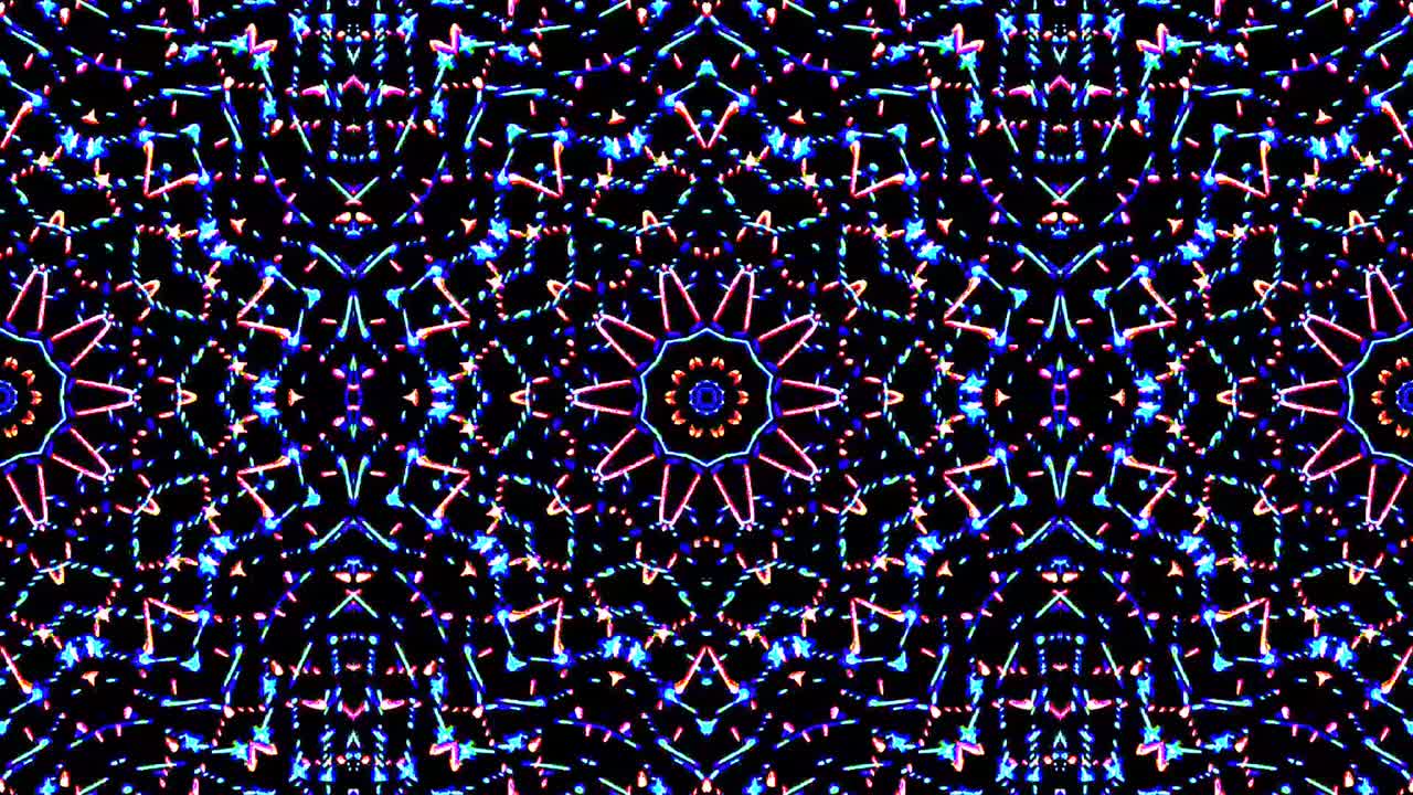 luz abstracta brillante que gobierna el color completo, caleidoscopio