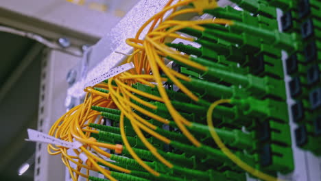 fiber optic patch panel in a data center