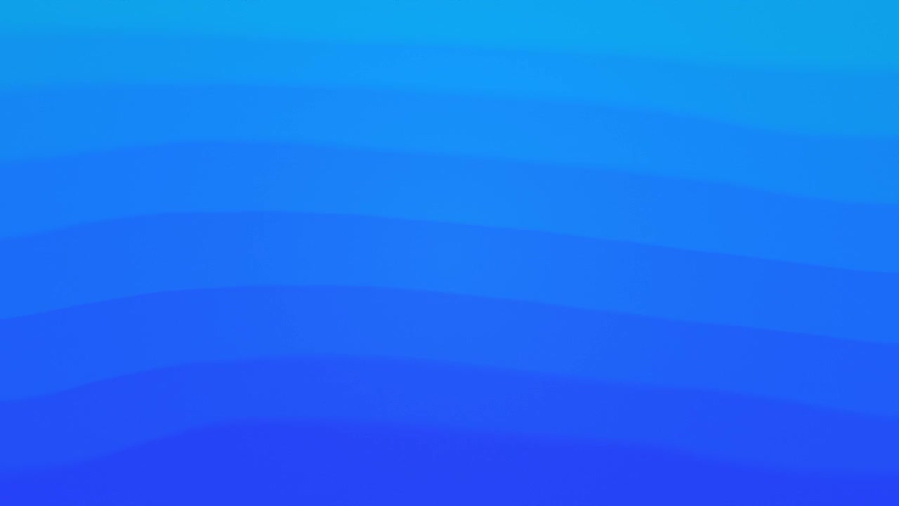 Animazione di un'onda blu con transizioni graduali, movimento fluido, leggere increspature e movimento costante, che crea uno sfondo dinamico.