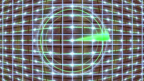 hud panel with a radar grid and a moving background. motion graphics