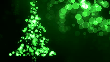 el árbol de navidad verde y brillante