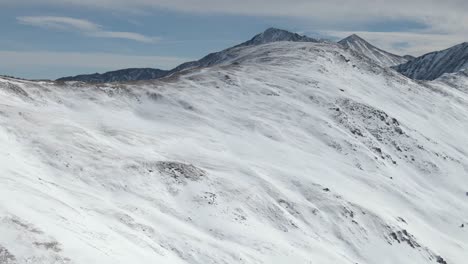 Aerial-views-of-mountain-peaks-from-Loveland-Pass,-Colorado