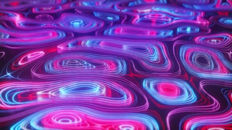 abstract neon wave patterns