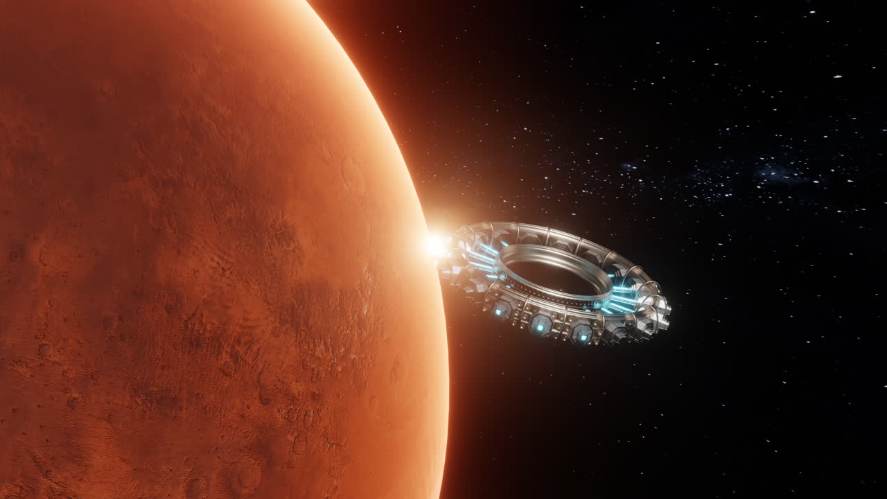 explorando marte usando naves espaciales