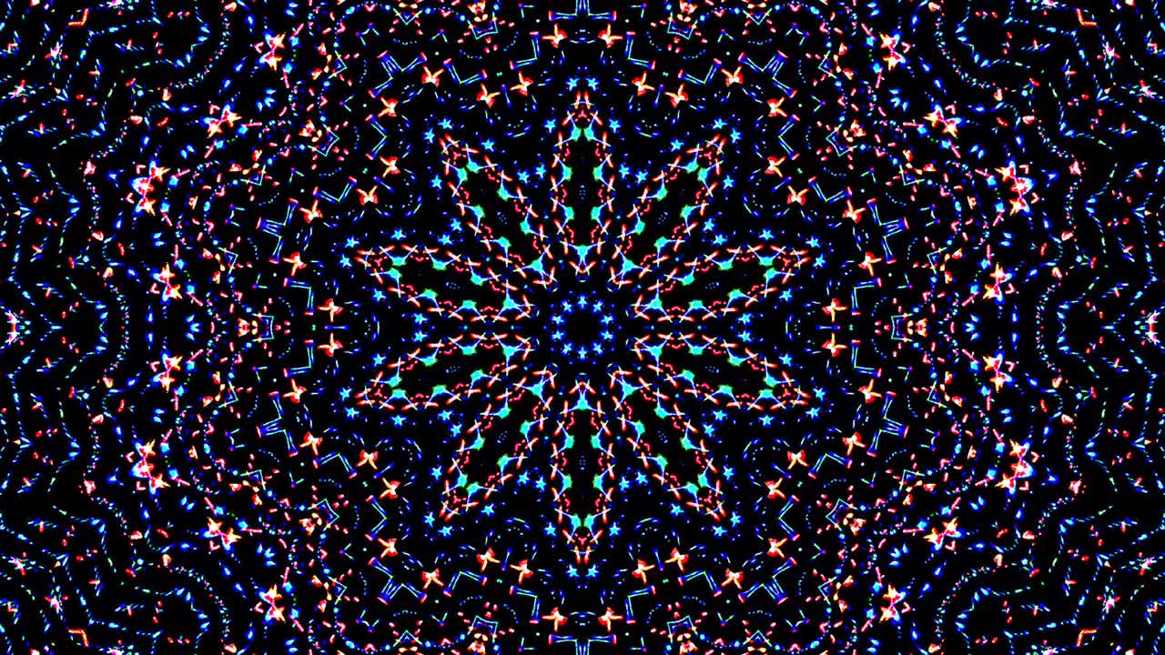 líneas coloridas ondas brillantes forma fondo caleidoscopio resumen