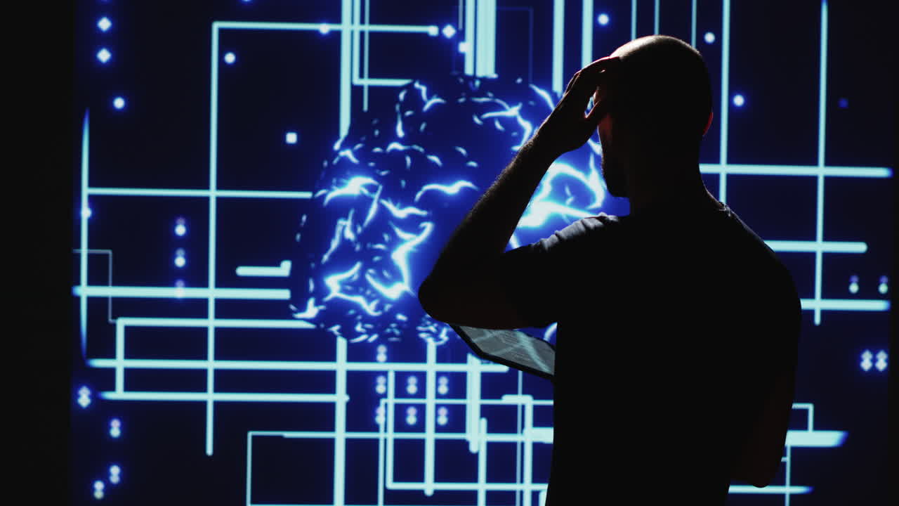 신경망을 감독하는 생명공학자