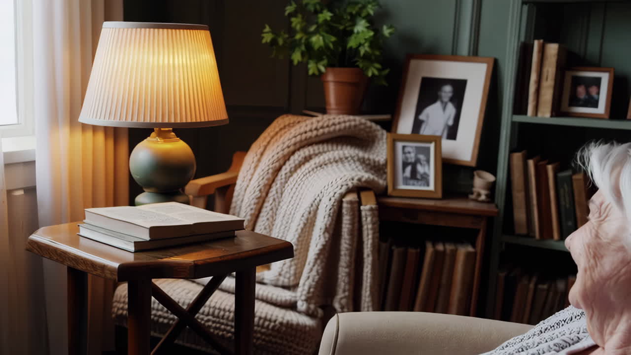 Portrait of a happy senior woman at home