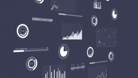 Animation-Der-Schnittstelle-Zur-Statistischen-Datenverarbeitung-Vor-Blauem-Hintergrund