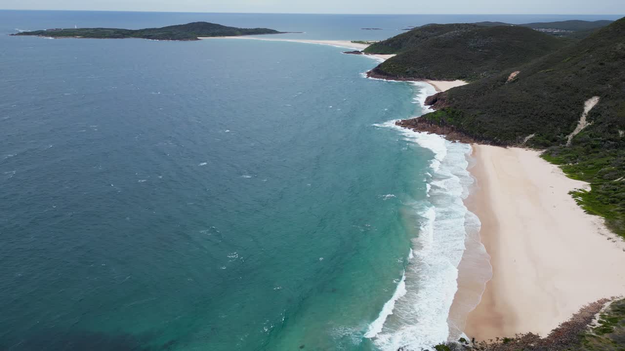 Luftfoto af Tomaree Lookout ved Port Stephens