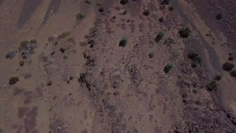 drone flying with top down view over canyon revealing river in northern california lassen county