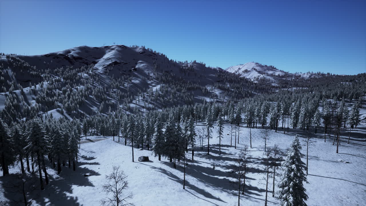 겨울 에 화려 한 알프스 풍경